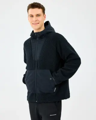 Skechers Montm Comfort Hoodie Sherpa Erk Siyah S2520131-3817 - 2